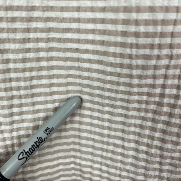 Joe’s The Lorraine Top in Boardwalk Stripe Tan White sz Small - Picture 8 of 10